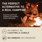 Radiate 2 Pack XL 8" Portable Campfire As Seen On Shark Tank - Up to 2 Hours of Burn Time, Reusable Travel Fire Pit for Camping, Patios & Beach Days - Great Alternative to a Real Fire - Made in USA - Image 5