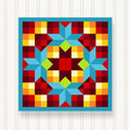 BARN QUILT Block, Beautiful Outdoor or Indoor Square, 7 Sizes, Wall Art Decor, Barn Quilt Sign, Barn Quilt Design BQ123 (46" x 46") Shipped in 4-23" Pieces by SignStuffInc