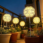 Solar Patio Lights, 2-Pack Warm Yellow Firework Outdoor Garden Twinkle - Image 6