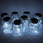 Solar Mason Jar Lights, 12 Pack 30 LED Waterproof Lid Light with Hangers (No Jar), Fairy Firefly Outdoor String Lights for Regular Mason Jar, Patio, Yard, Garden, Wedding Decoration (Cold White) - Image 5