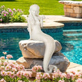 Large Mermaid Statue, 26 in DIY Outdoor Garden Sculpture Figurines by Ultym