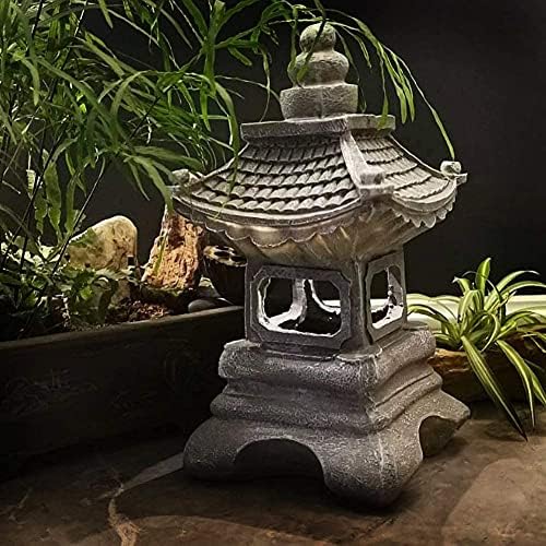Outdoor Garden Animal Statues Patio Décor, Garden Floor Standing Statues, Outdoor Stone-Like Sculptures Patio Yard Decor Zen Pagoda Stupa Lantern Crafts Ornaments - Image 4