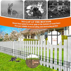 Garden Fence 20.6 FT x 12" H, Decorative Metal Border for Flower Beds - Image 4