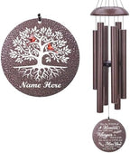 Personalized Sympathy Wind Chimes Life Tree Memorial Gifts by ExtrabilyOfficial