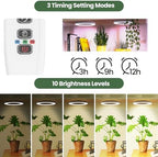 Mosthink 6.3" Ceiling Grow Lights for Indoor Plant Full Spectrum - Image 3