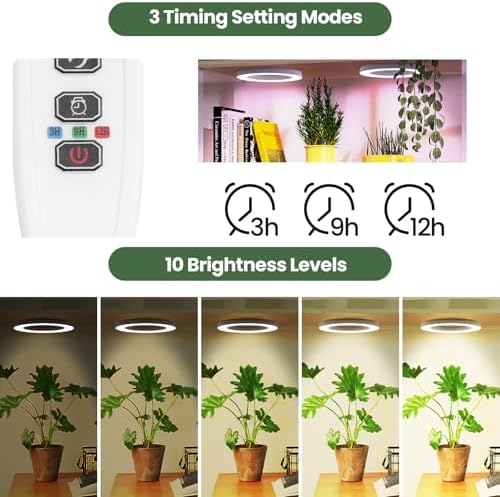 Mosthink 6.3" Ceiling Grow Lights for Indoor Plant Full Spectrum - Image 3