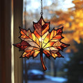 Autumn Maple Leaf Acrylic Suncatcher by AVAGAN