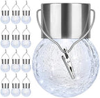 12Pack Outdoor Hanging Solar Lights, Cracked Glass Ball Lights Waterproof by BestChoiceforYourLife