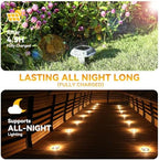 AGPTEK 2 Colors in 1 Solar Driveway Lights 12 Pack with Ground Spike Design - Image 5