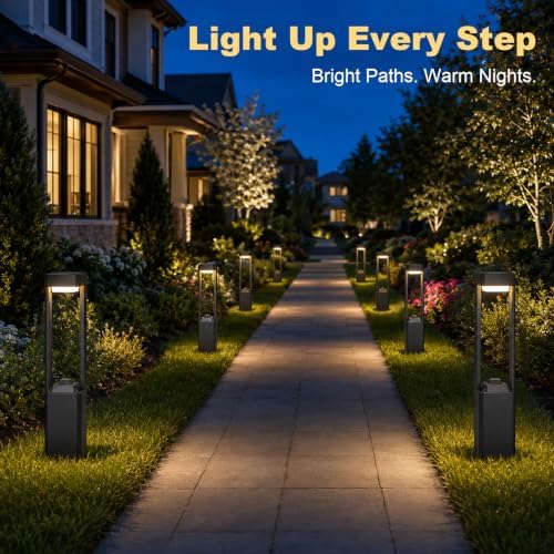 23.62 Inch 3000K LED Pathway Lights for Outdoor Waterproof Driveway Lights - Image 2
