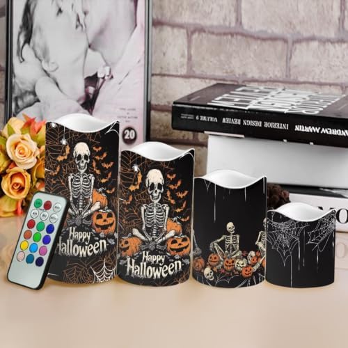 Skeleton LED Flameless Candles with Remote Control - Image 4