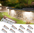 VOLISUN 7 Inch Retaining Wall Lights, 5000K Hardscape Lighting, 8 Pack by VOLISUN
