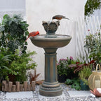 Sunlinua 45" 3-Tier Outdoor Water Fountain with Quiet Pump - Image 3