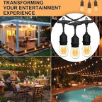 Banord Outdoor String Lights, 48FT Waterproof Patio Lights with 2W Bulbs - Image 2