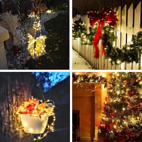 Solar Fairy Lights, 6 Pack Total 600LED 216FT Waterproof String Lights - Image 6