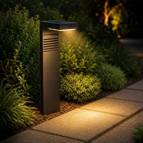 Auraglow Solar Path Light, Outdoor Garden Stake, PIR Motion Sensor - Image 3