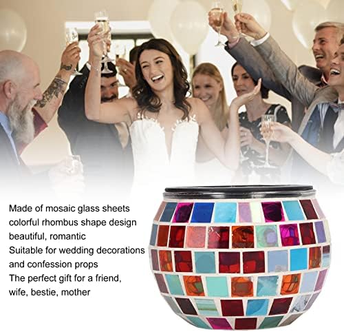 Solar Decorative Light, Color Changing Solar Powered Glass Mosaic Ball Led Garden Lights, Colorful Hanging Solar Lantern Decorative, Mosaic Glass Solar Lamp, for Garden Outside - Image 5