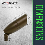 Westgate RGBW LED Spot Light - Oil-Rubbed Bronze, Bluetooth WG APP, 700LM, 12-24V, Deck, Driveway, Landscape, Recessed Lighting, Can Lights, Pot Lights, Outdoor, Dimmable, Garden, Patio, Accent - Image 4