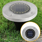 Solar Ground Lights, 10 LED Solar Powered Disk Lights,IP65 Solar Outdoor Lighting, Solar Landscape Lighting Decoration for Garden Driveway Walkway Pathway Yard Patio Lawn(Cool White) 8 Pack - Image 6