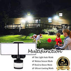 EMANER Dusk-to-Dawn Floodlights with Motion Sensor, 4 Lighting Modes, 2800lm 5000K Daylight White, IP65 Waterproof Outdoor LED Security Flood Light for Porch, Driveway, Garage (Black Fixture, 2-Pack) - Image 3