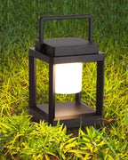 DAKAFUL Solar Table Lamp for Outdoor & Indoor Use - LED Nightstand Lantern, Portable Rechargeable Hanging Lamps Waterproof, Cordless Battery-Operated Lights for Reading, Garden Decor, Camping by DAKAFUL