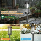 Sparkblaze 12 Pack Solar Pathway Lights Outdoor, Modern Classic Solar Garden Lights, Auto On/Off Landscape Lighting for Yard, Lawn, Patio, Walkway, Waterproof Solar Stake Lights. (12, Cold White) - Image 6