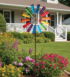 Regal Art & Gift Wind Spinner, Outdoor Metal Kinetic Yard Art with Stake - Image 2