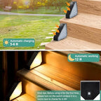 echosari 12 Pack Solar Step Lights for Outside 100 Lumen Ultra Bright - Image 2