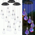 2025 New Colorful Led Solar-Powered Light Bulb Wind Chimes, Mobile Hanging Wind Chime, Outdoor Waterproof Decorative Solar Powered Lights, for Porch Deck Garden Patio Balcony Decor (3 PCS) by BIBIFACTORY