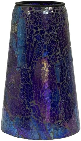 Sunnydaze 10-Inch Cool Blooms Solar Gazing Ball & Purple Mosaic Stand - Image 3