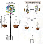 Large Metal Kinetic Wind Spinners Outdoor Garden Yard Decor - Image 2