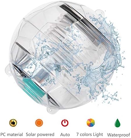 Solar Ball Light, LED Ball Lamp Underwater Light Water Floating Color Changing Solar Powered Night Lights for Indoor or Outdoor Garden Decor(2pcs) - Image 4