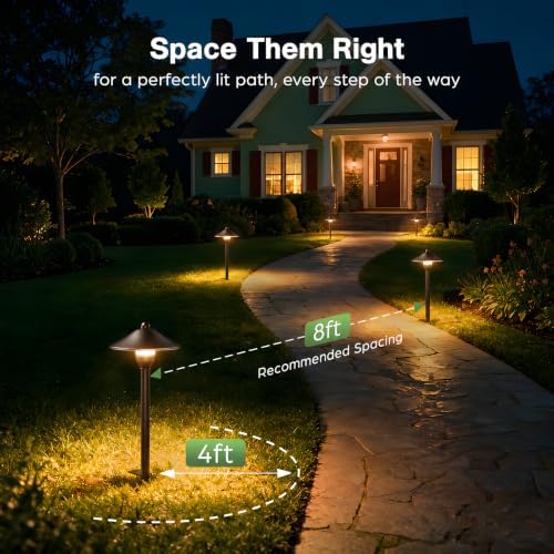 HIBOITEC 6P Low Voltage Pathway Lights with 3W 2700k Replaceable Bulb - Image 4