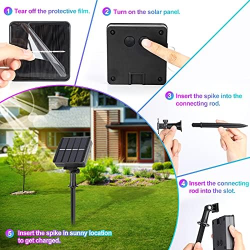 4-Pack Solar Fairy Lights Outdoor, Extra-long 288FT 801LED String Lights - Image 3