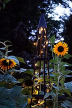 Achla Designs OBL-02A Garden Obelisk, 85" H Trellis, Graphite - Image 5