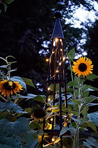 Achla Designs OBL-02A Garden Obelisk, 85" H Trellis, Graphite - Image 5