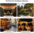 Outdoor-String-Lights with Remote 102FT Waterproof lights for Outside Patio - Image 7