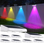 Brightever Solar Fence Lights White 8-Pack, Color Changing & 7 Fixed Color by Brightever
