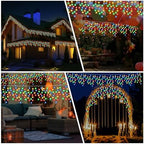 Retisee 65ft Colorful Solar Icicle Christmas Light for Outdoor Decoration - Image 7