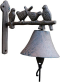 Cast Iron Doorbell Wall Bell Indoor Outdoor Din Little Bird Dinner Bells Farmhouse Cast Iron Doorbell Decorative Hanging Bell Wall Bell Suitable for Front Door by Unknown