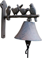Cast Iron Doorbell Wall Bell Indoor Outdoor Din Little Bird Dinner Bells Farmhouse Cast Iron Doorbell Decorative Hanging Bell Wall Bell Suitable for Front Door by Unknown