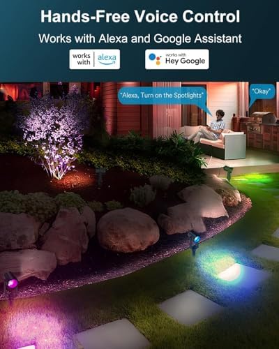 Ligency RGBW Low Voltage Smart Landscape Lighting, Landscape Spot Lights - Image 4