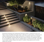 Hinkley Landscape Taper 1563BZ Horizontal 12v Step Light, Low-Voltage Integrated LED, Recessed Mount, Safe for Wet Conditions, Wiring Kit Included, Bronze Finish - Image 4