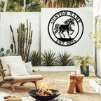 Personalized Horse Ranch Metal Sign, Custom Horse Wall Decor with Name, Western Rustic Metal Horse Wall Art for Farmhouse, Barn, Stable, Cowboy，Gifts for Horse Lovers & Ranch Enthusiasts - Image 4