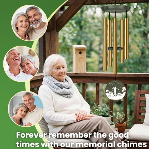 Personalized Golf Theme Memorial Wind Chimes - Image 4