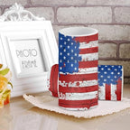 Painting American Flag Print Flameless Candles LED Set of 2 Pillar Battery Operated Candles Dancing LED Flame with 18-Key Remote Control Timer Decor for Independence Day - Image 2