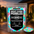Glow in the Dark Rocks for Garden Decor, Luminous Pebbles for Aquarium Fish Tank, Outdoor Walkway, Patio, Planter and Yard Decoration (Multicolor 600PCS) by Unknown