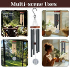 Personalized Wife Memorial Wind Chime Custom Name & Year, Beloved Grandmother Mother Sympathy Gift, in Loving Memory Windchime Garden Outdoor Decor Deep Tone - Image 2