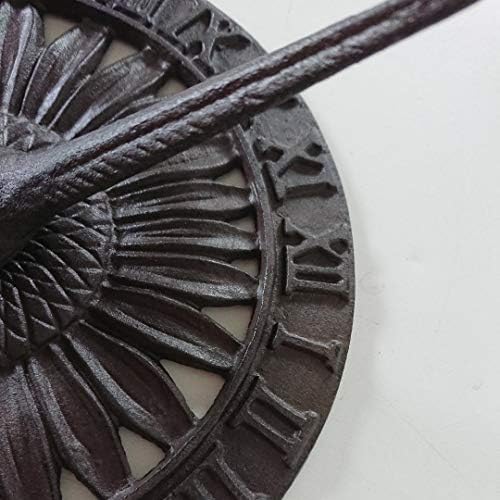 Ascalon Sunflower And Bird Cast Iron Sundial - Image 5