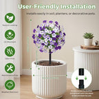2 Pack Artificial Morning Glory Flowers for Outdoor Decor - Image 4